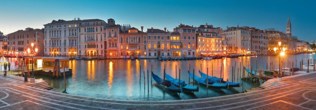 Venice in April is particularly beautiful and often deserted.