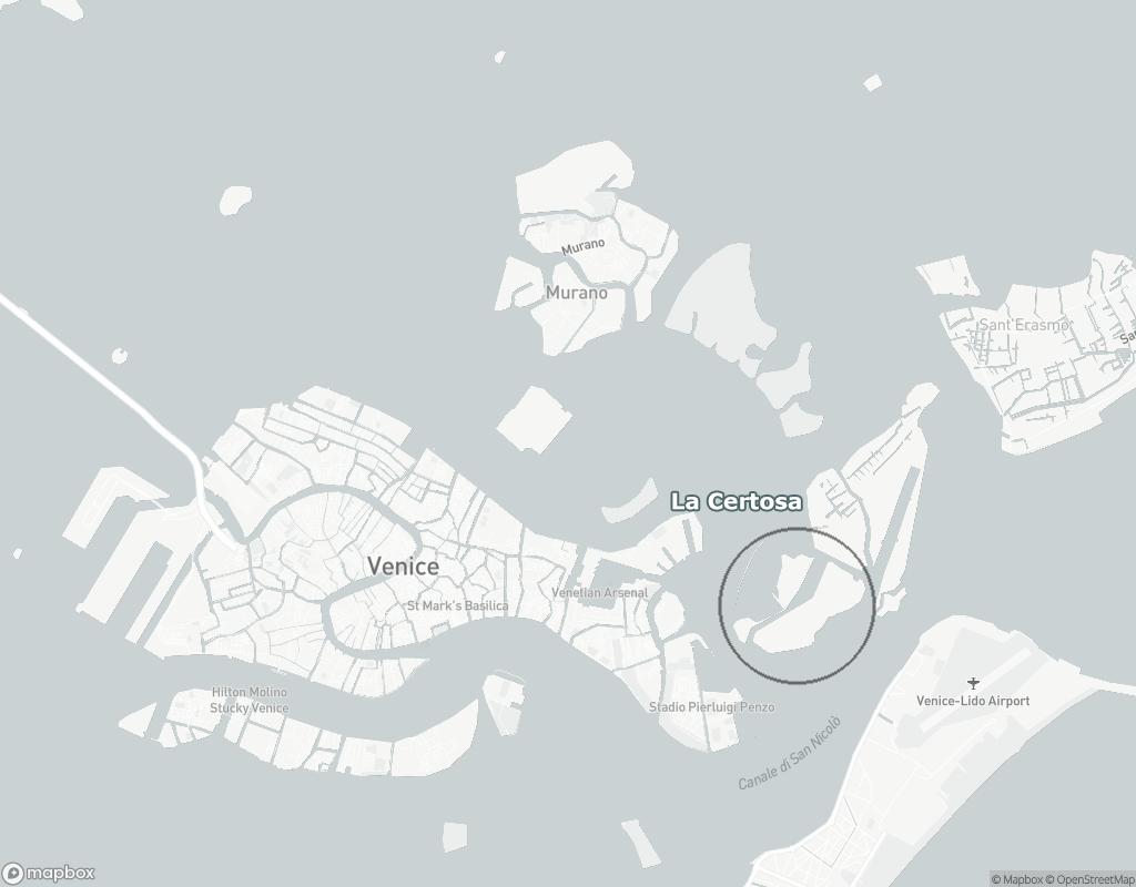 Die Insel La Certosa in der venezianischen Lagune