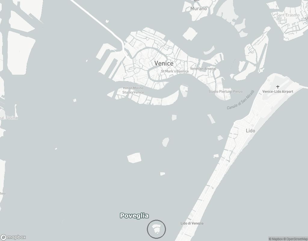 Die Insel Poveglia in der venezianischen Lagune