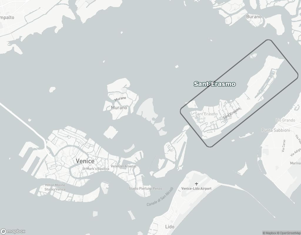Die Insel Sant'Erasmo in der venezianischen Lagune