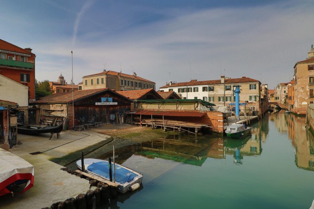Squero Tramontin e Figli in Venedig - Squeri sind Bootswerfte für venezianische Gondeln