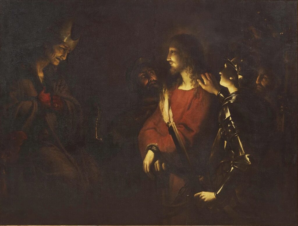 Christus vor Kaiphas des Künstlers Pietro Ricchi