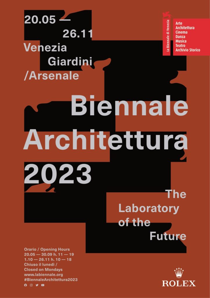 Die Architektur-Biennale 2023 in Venedig im Sommer.