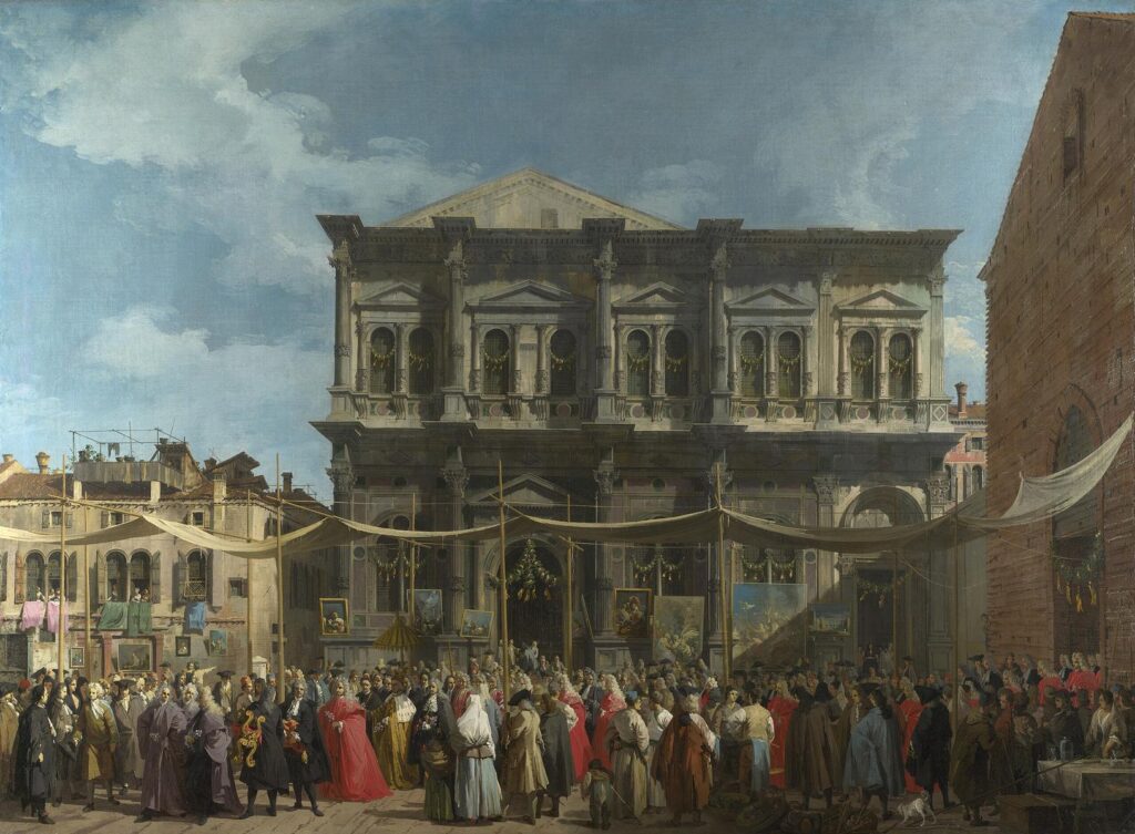 Giovanni Antonio Canal / Canaletto - Venedig: Fest des Heiligen Rochus 1735