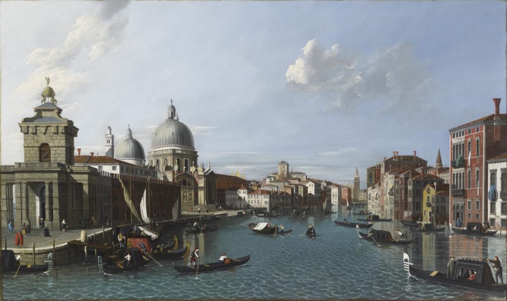 Canaletto: Santa maria della salute und canal grande in Venedig
